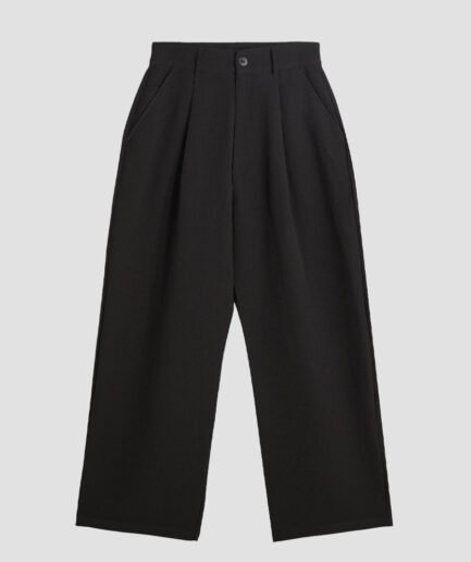 Tailored Baggy Pants Black